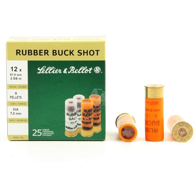 Sellier & Bellot Rubber Buck Shot cal. 12