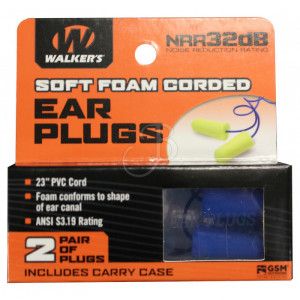 Walker's tappi Soft Foam Corded | 632402 | protezioni acustiche | Ear Pluggs | Perugia