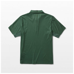 5.11 Tactical Archer Crest Polo a manica corta. Vista frontale, colore blu. Stile casual classico.