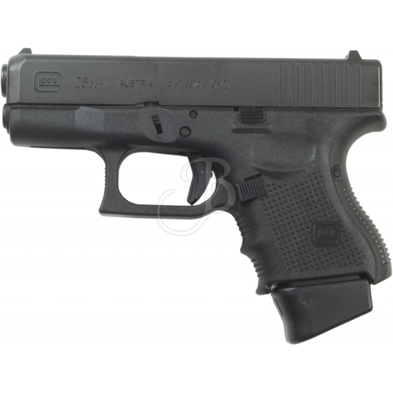 Glock 26 Gen4 cal. 9x21 | pistola semiautomatica | armeria Perugia | guardie giurate